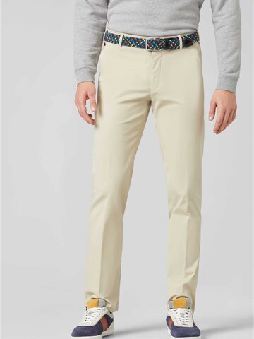 Regular Pantalon chino MEYER en beige : devant