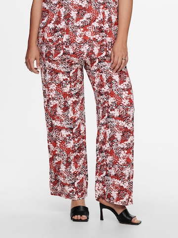 ONLY Carmakoma Loose fit Pants 'BANDI' in Red: front