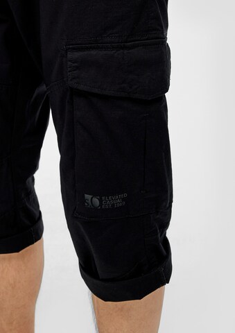 Regular Pantalon cargo s.Oliver en noir