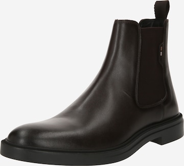 BOSS Chelsea boots 'Calev' in Bruin: voorkant