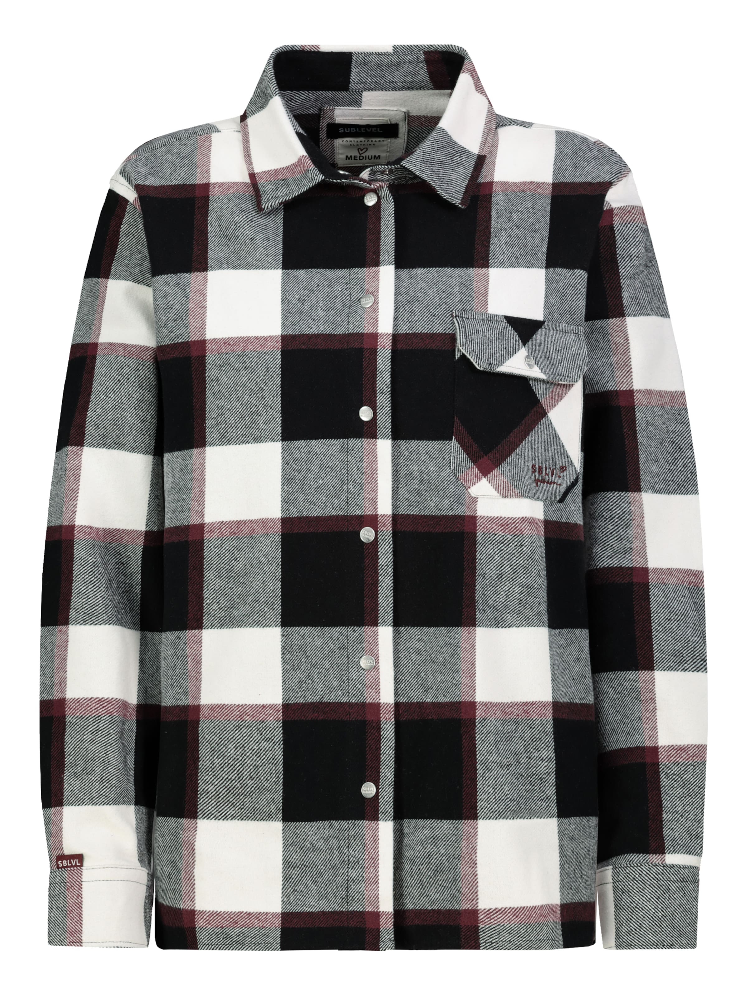 Sublevel Jacke in Schwarz: Vorderseite