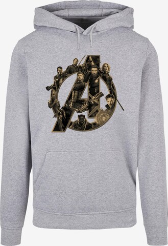 ABSOLUTE CULT Sweatshirt 'Avengers Infinity War' in Grau: predná strana