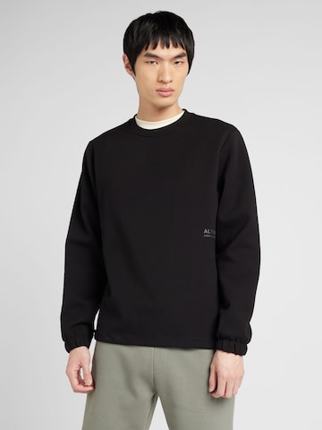 JACK & JONESSweater majica 'ALTITUDE' - crna boja: prednji dio
