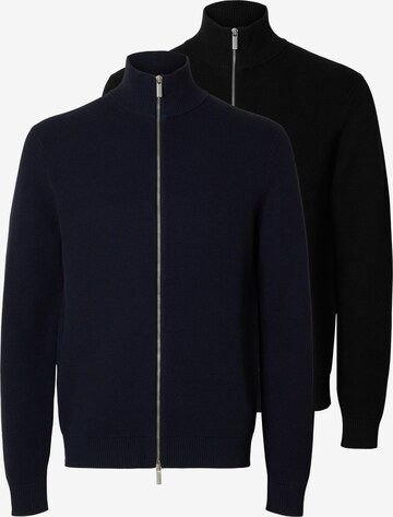 SELECTED Knit cardigan 'Dane' in Blue: front