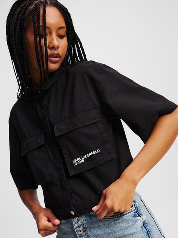 KARL LAGERFELD JEANS Bluse in Schwarz