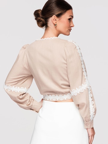 Camicia da donna di Ombre in beige