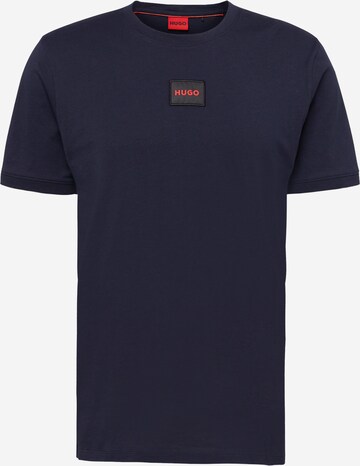 HUGO Shirt 'Diragolino212' in Blauw: voorkant