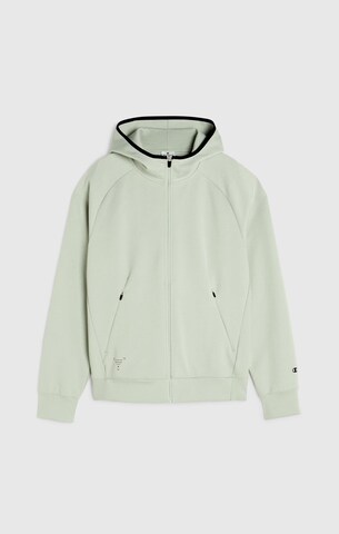 Champion Authentic Athletic Apparel Sweatjacke in Grün: Vorderseite