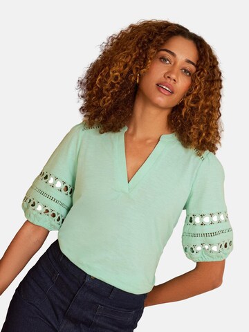 Chemisier love & roses en vert : devant