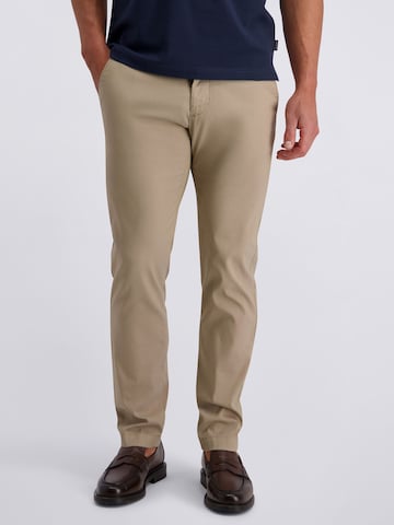 Regular Pantalon chino 'Calais' PIERRE CARDIN en beige : devant