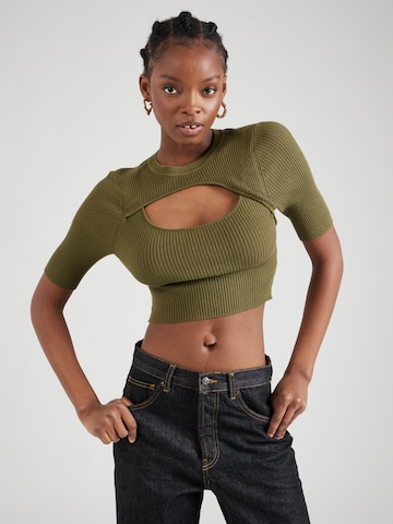 ONLY Sweater 'LIZA' in Green: front