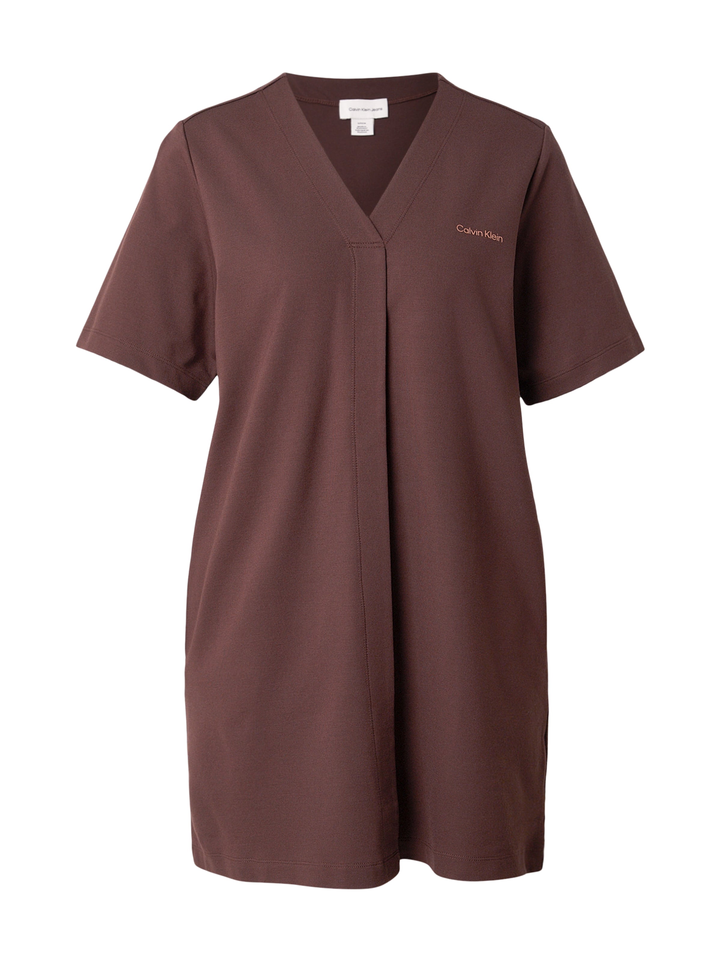 Calvin Klein Jeans Φόρεμα 'PUNTO MILANO' σε καφέ: μπροστά