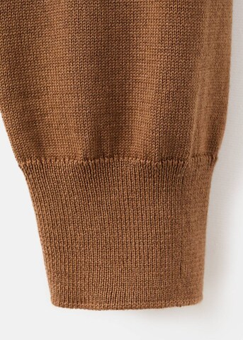 MANGO Knit Cardigan 'Olsen' in Brown