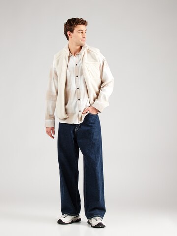 JACK & JONES Comfort Fit Skjorta 'JCOREFLEX DARREN' i beige