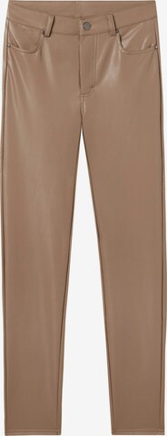 CALZEDONIA Skinny Pants 'thermo' in Brown: front