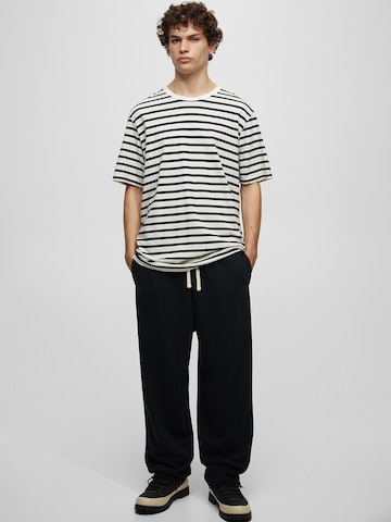 Pull&Bear Loosefit Broek in Zwart