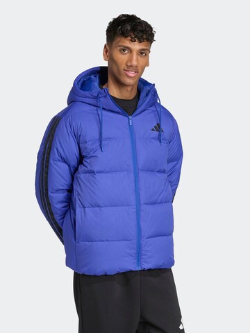 ADIDAS SPORTSWEAR Αθλητικό μπουφάν 'ESS' σε μπλε: μπροστά