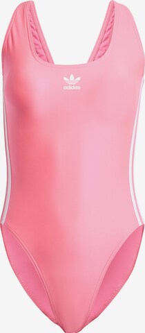 ADIDAS ORIGINALS Bustier Badpak 'Adicolor' in Roze: voorkant