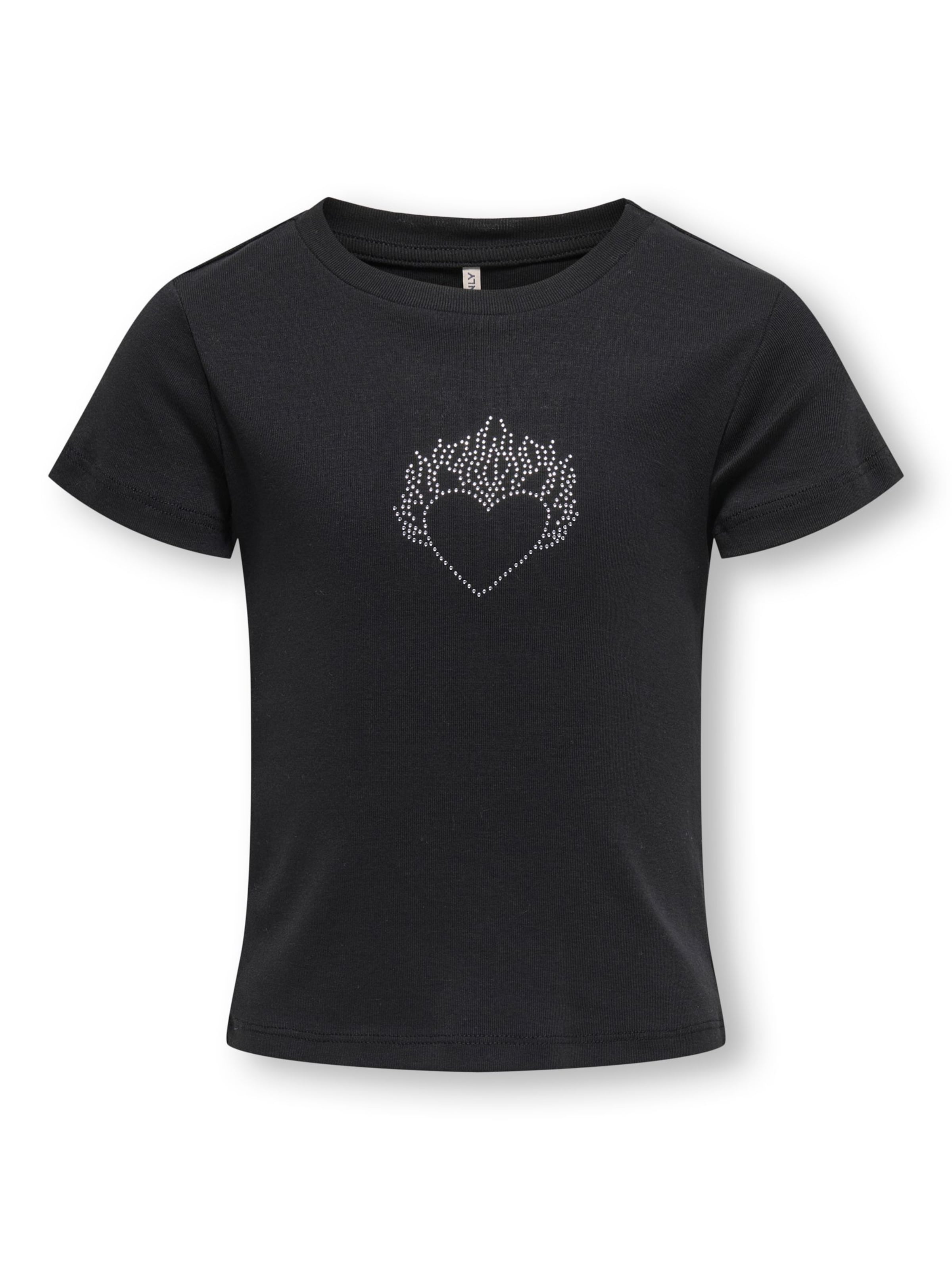 Tricou de la ONLY GIRLS pe negru: față