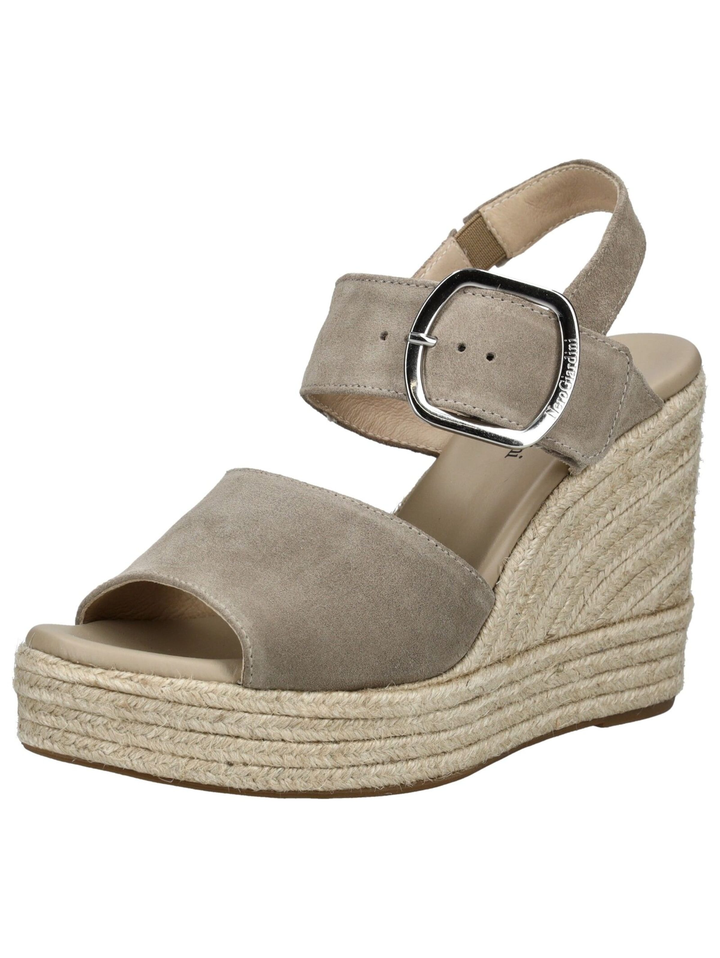 Sandalo di Nero Giardini in grigio: frontale