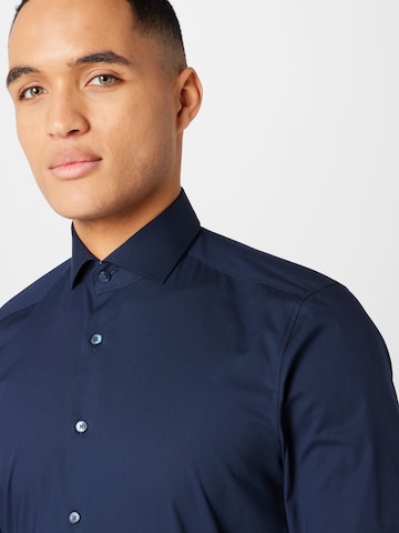 OLYMP Slim fit Overhemd in Blauw