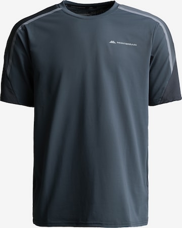 T-Shirt MONTERRAIN en bleu : devant