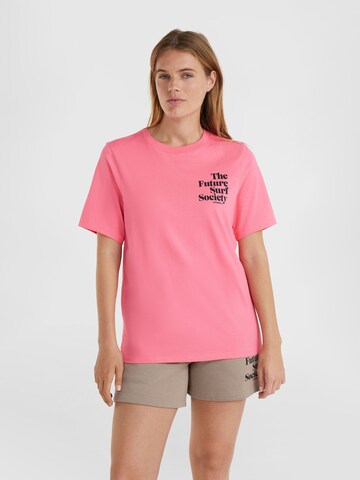 O'NEILL T-Shirt 'Future Surf Society' in Pink: predná strana