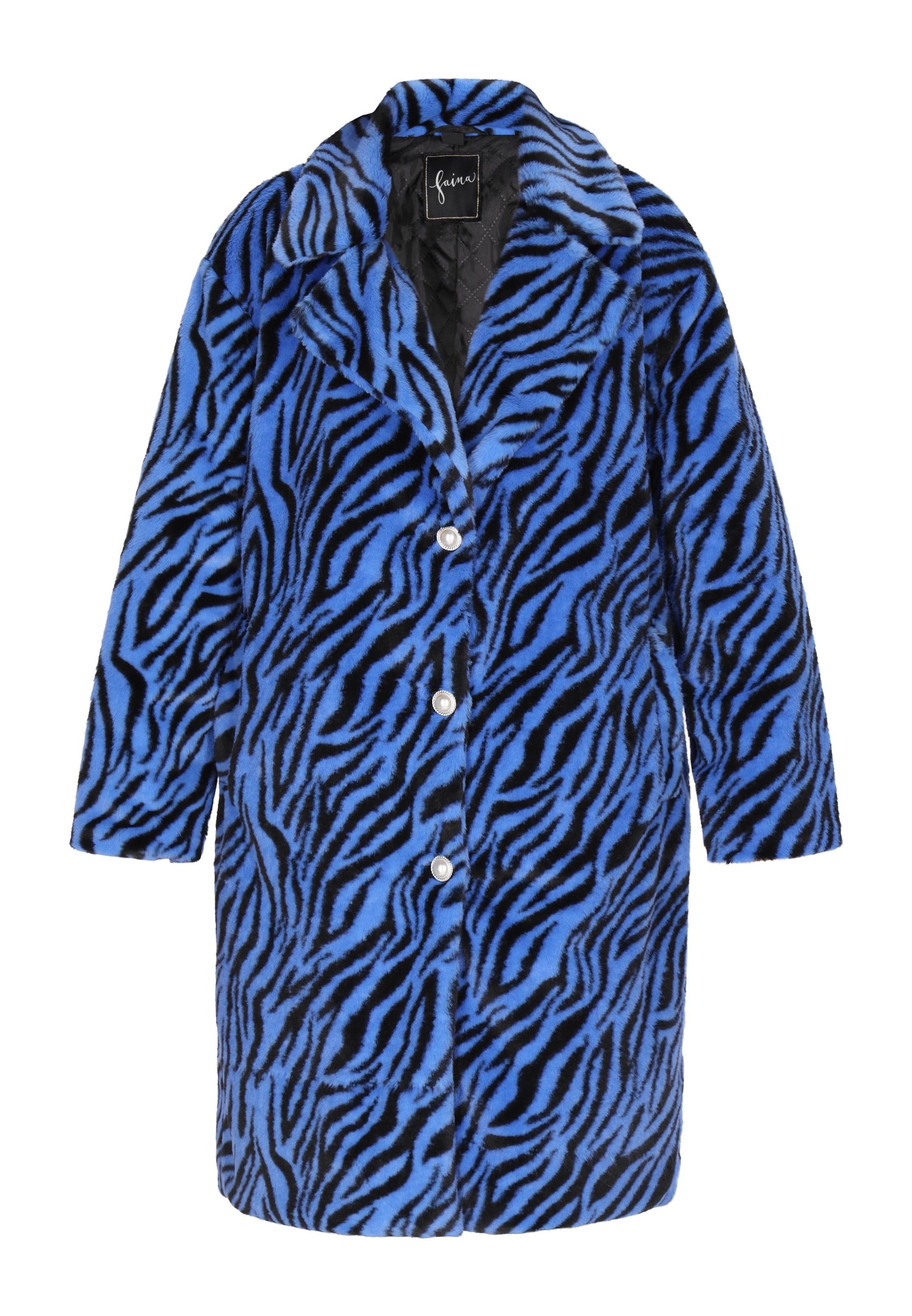 faina Tussenmantel in Blauw: voorkant