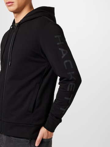 Hackett London - Sudadera con cremallera en negro