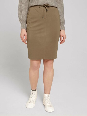 TOM TAILOR Skirt in Brown: front