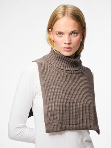 Écharpe 'JANNI' PIECES en gris : devant