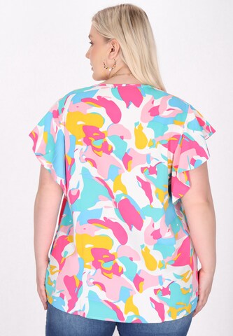 Chemisier IZIA en mélange de couleurs