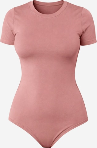 LEAFLETIC - Body 'Leafletic Women’s Short Sleeve Crew Neck Bodysuit' en rosa: frente