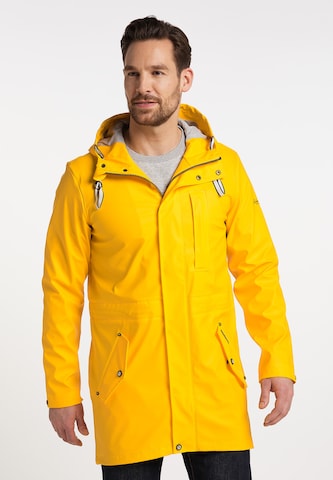 Parka di mezza stagione 'Incus' di Schmuddelwedda in giallo: frontale