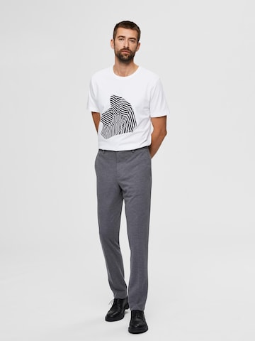 SELECTED HOMME - regular Pantalón plisado en gris