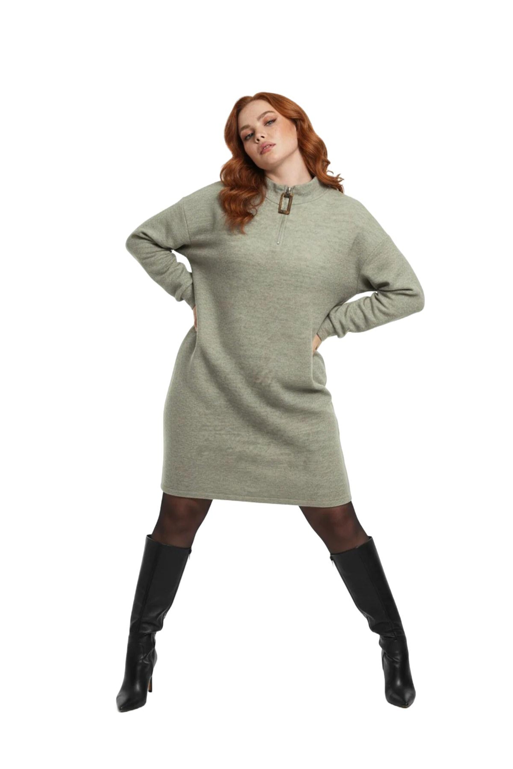 Robes en maille Shape Of You en vert