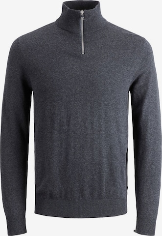 JACK & JONES Sweter 'Emil' w kolorze szary: przód