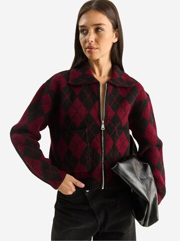 Cardigan Bianco Lucci en noir