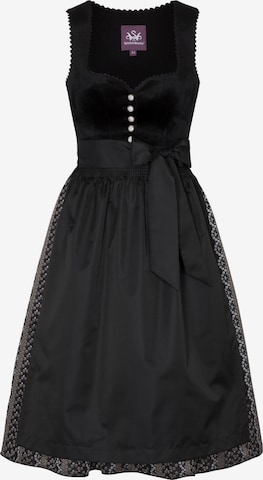 Dirndl SPIETH & WENSKY en noir : devant
