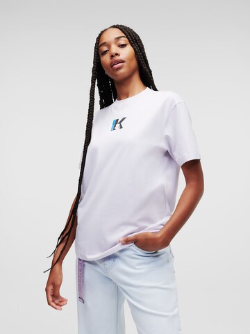 KARL LAGERFELD JEANS T-Shirt in Lila: predná strana