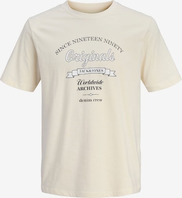 T-Shirt JACK & JONES en beige : devant