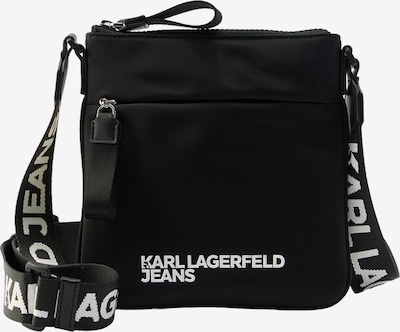 KARL LAGERFELD JEANS Torba preko ramena u crna / bijela, Pregled proizvoda