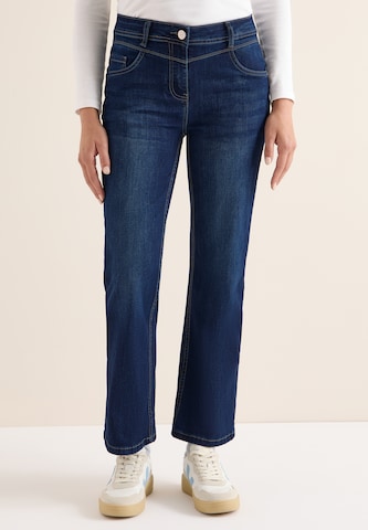 CECIL Boot cut Jeans in Blue: front