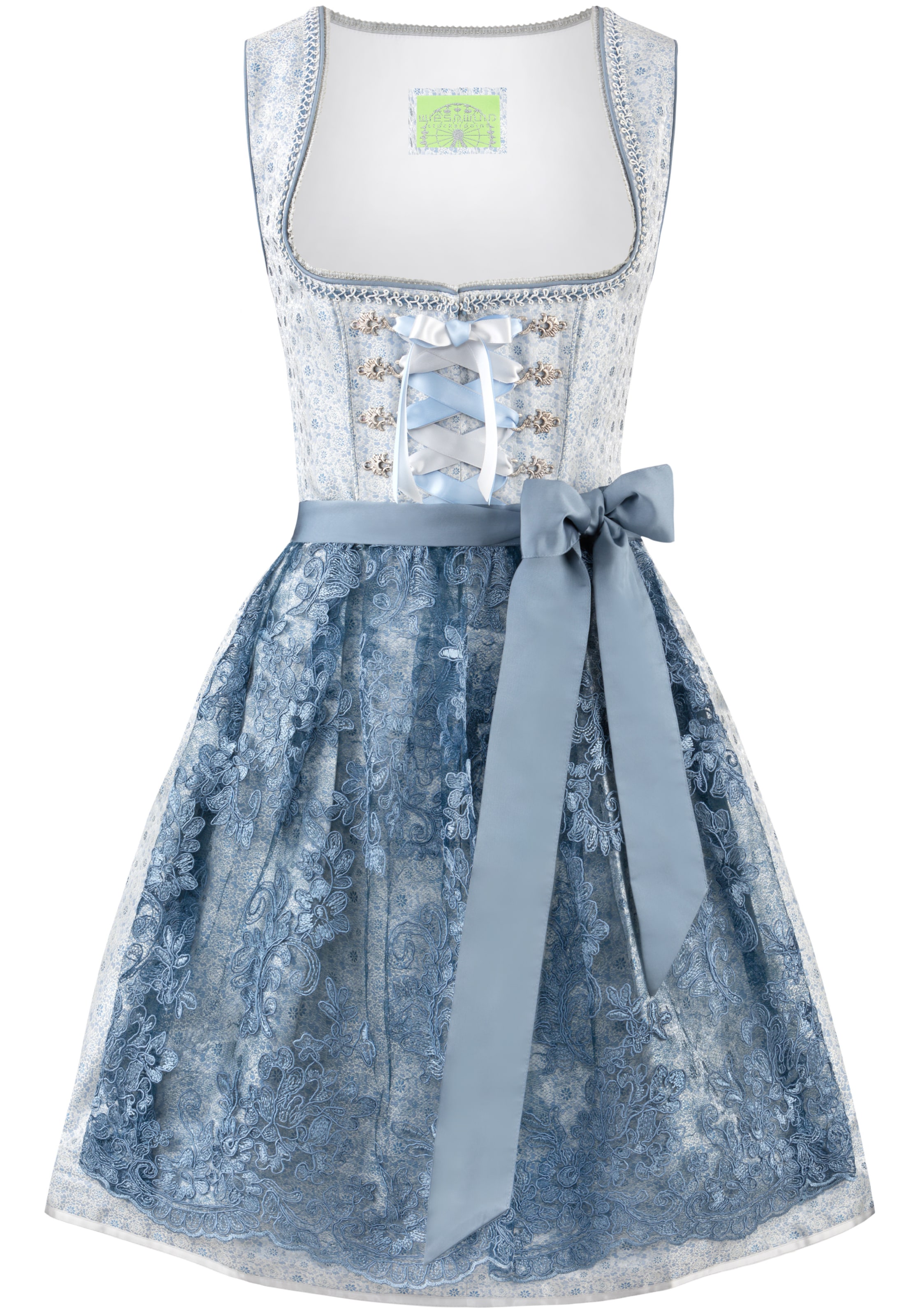 STOCKERPOINT Dirndl 'Nanita' in Blauw: voorkant