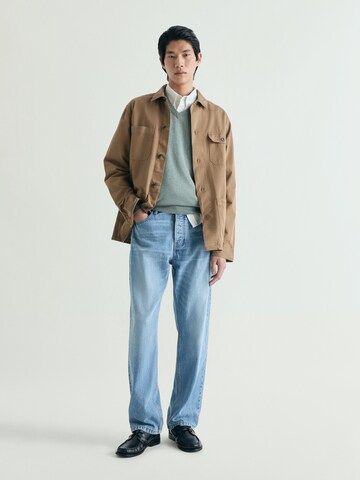 Scalpers Skull V Neck ' ' in Grün: Vorderseite