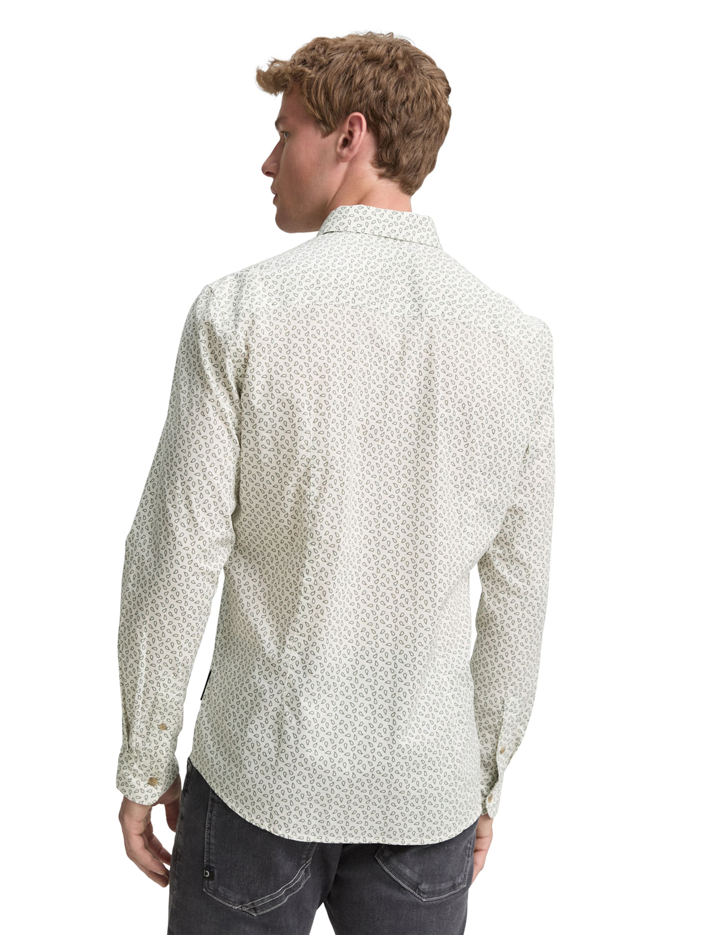 TOM TAILOR DENIM Slim Fit Hemd in Grün