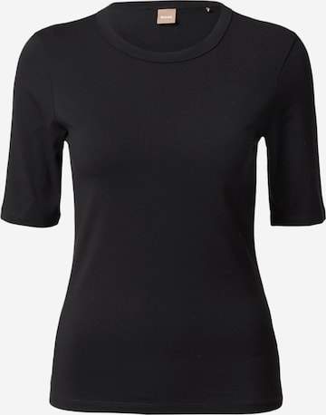 BOSS Black Majica 'Efita' | črna barva: sprednja stran