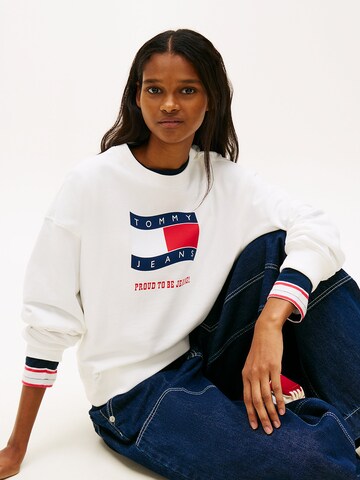 Tommy Jeans Sweatshirt in Weiß