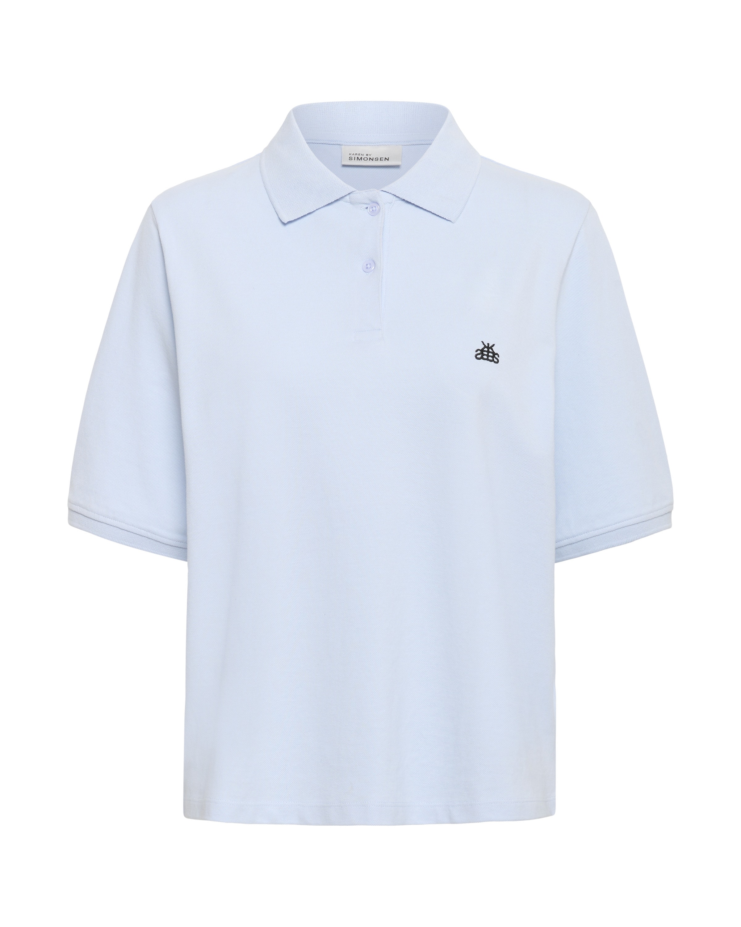 KAREN BY SIMONSEN Poloshirt 'Xenia' in Blau: Vorderseite
