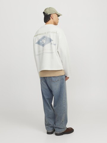 Sweat-shirt JACK & JONES en blanc